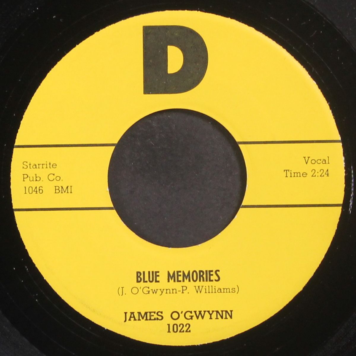 blue memories / you don't want to hold me by JAMES O'GWYNN