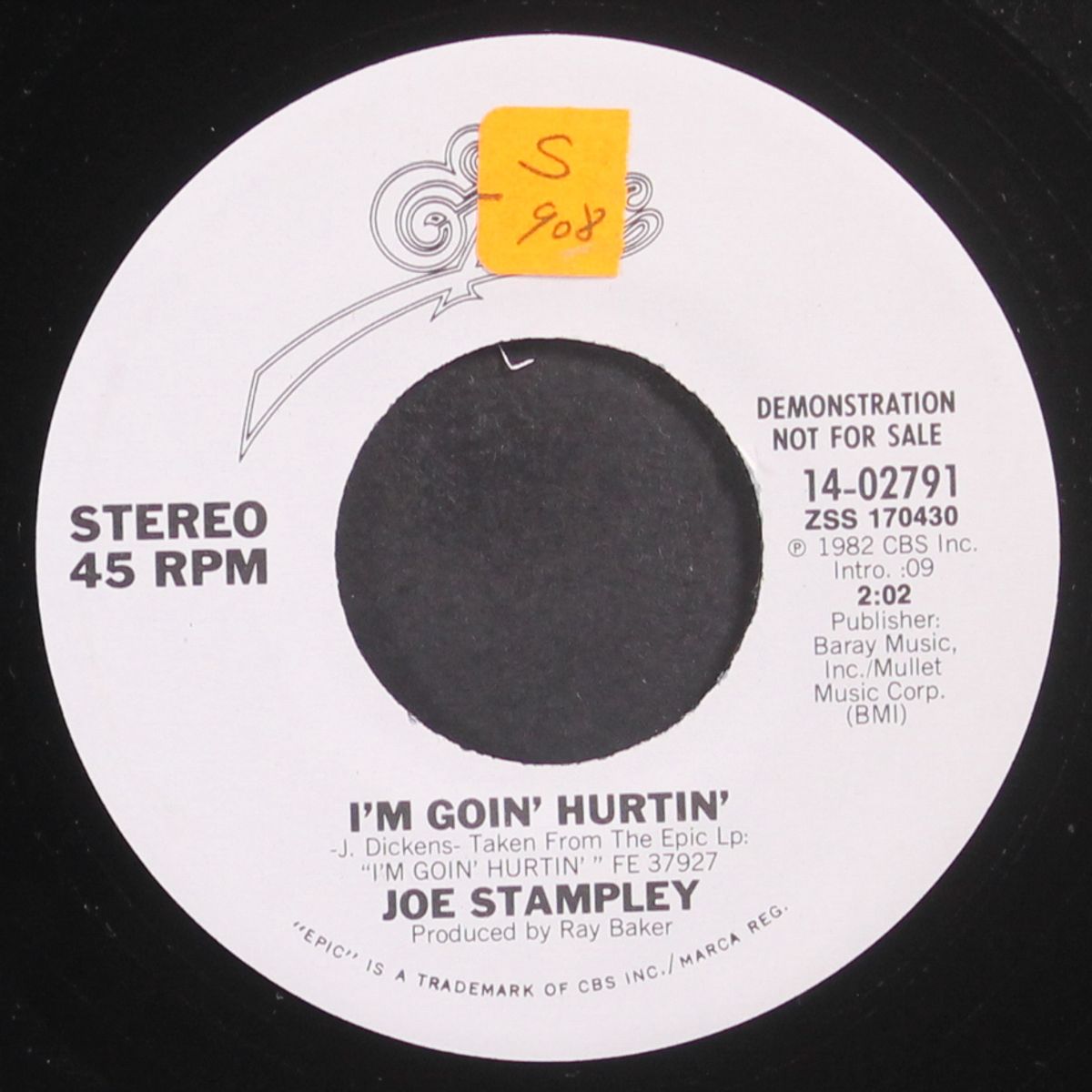 i'm goin' hurtin' / same by JOE STAMPLEY