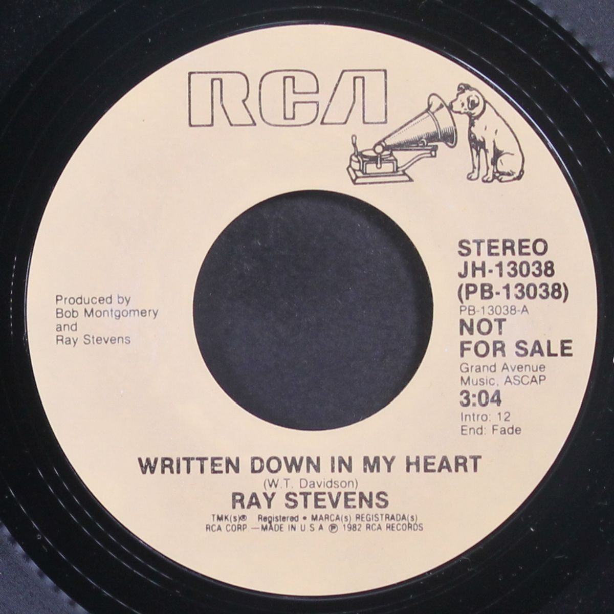 written down in my heart / mono by RAY STEVENS