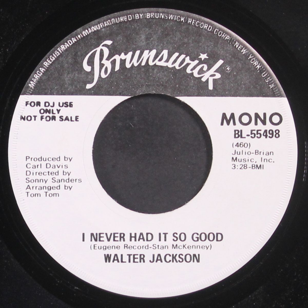 easy evil / i never had it so good by WALTER JACKSON