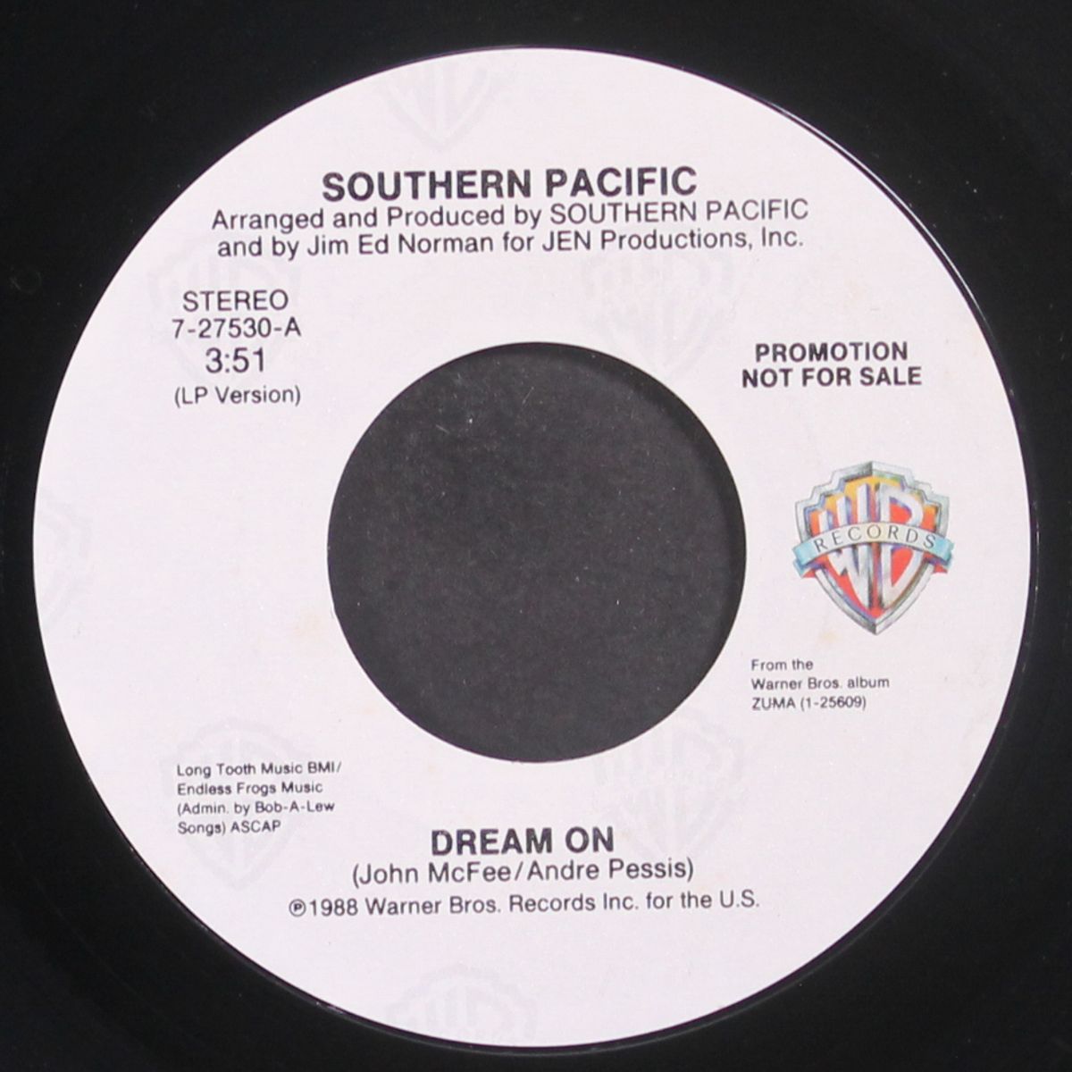 dream on / same by SOUTHERN PACIFIC