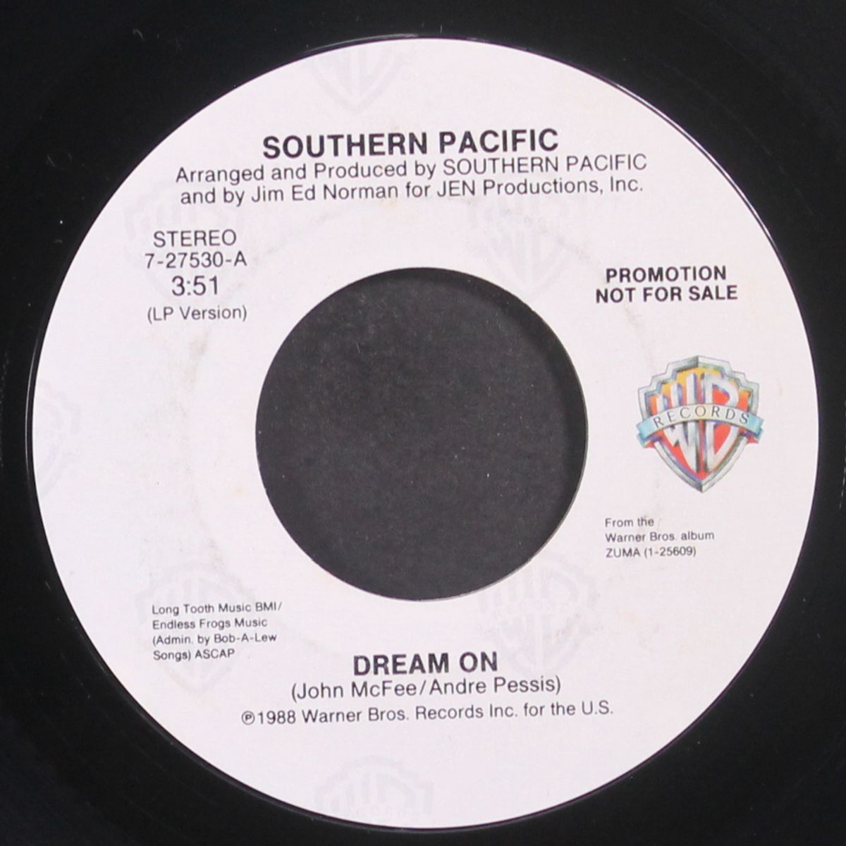 dream on / same by SOUTHERN PACIFIC