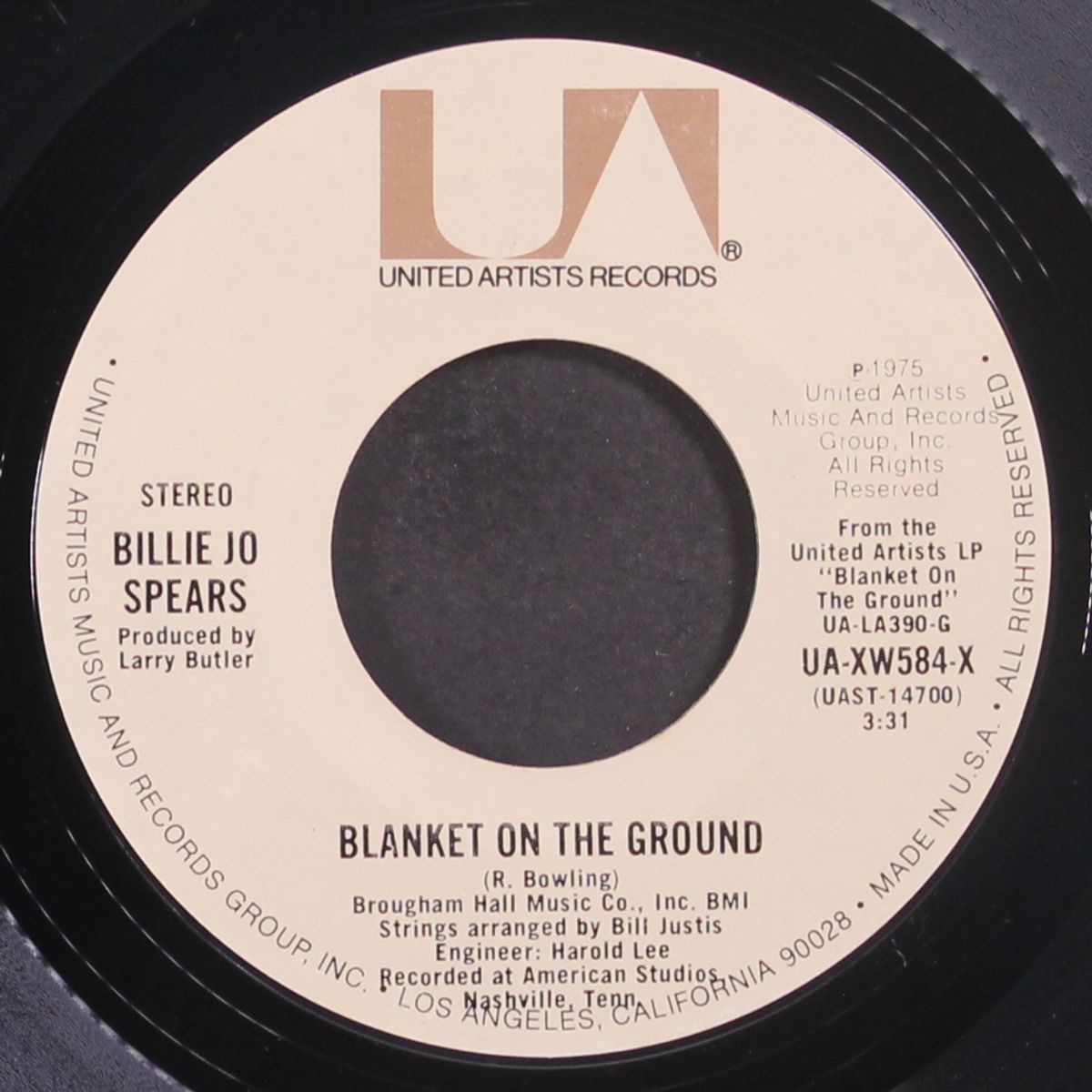 blanket on the ground / come on home by BILLIE JO SPEARS