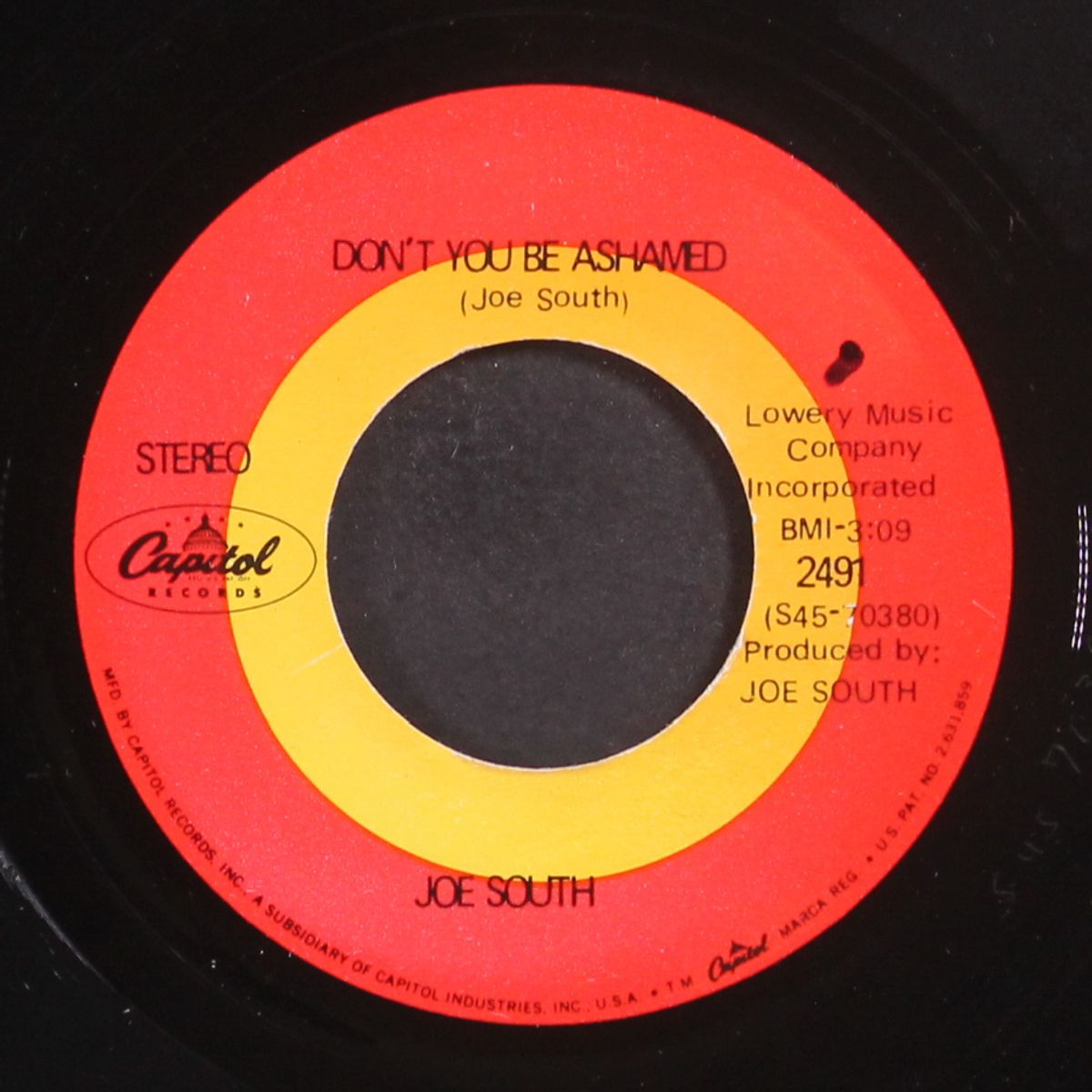don't you be ashamed / leanin' on you by JOE SOUTH