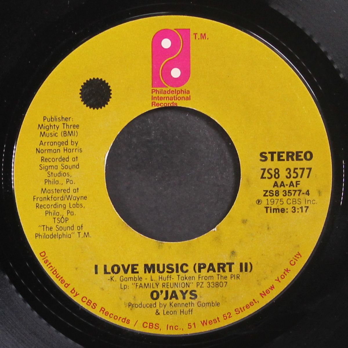 i love music (part 1 / i love music (part 2)) by O'JAYS