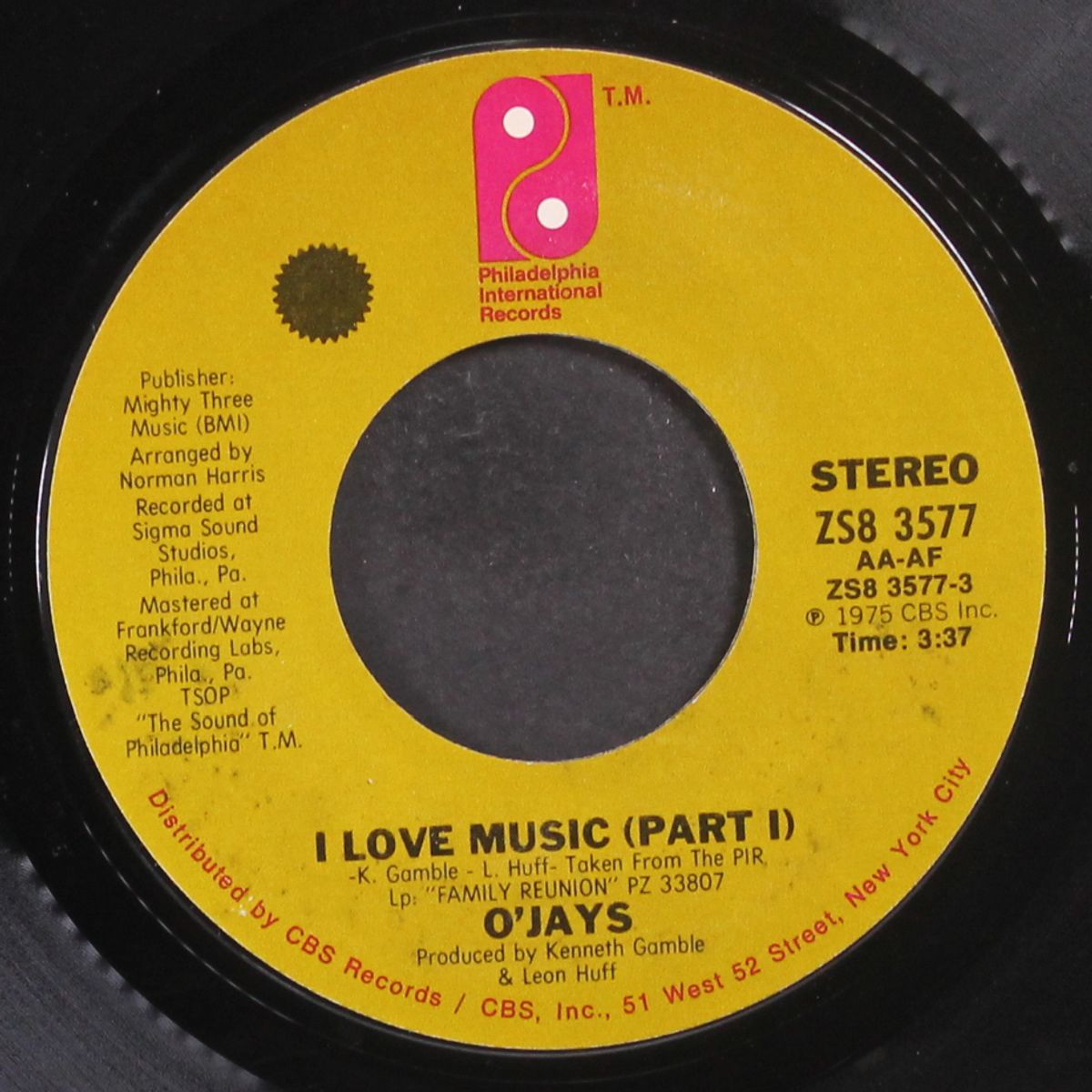 i love music (part 1 / i love music (part 2)) by O'JAYS