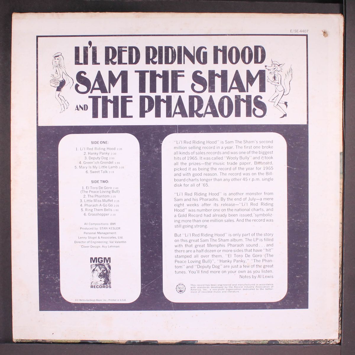 li'l red riding hood by SAM THE SHAM & PHARAOHS