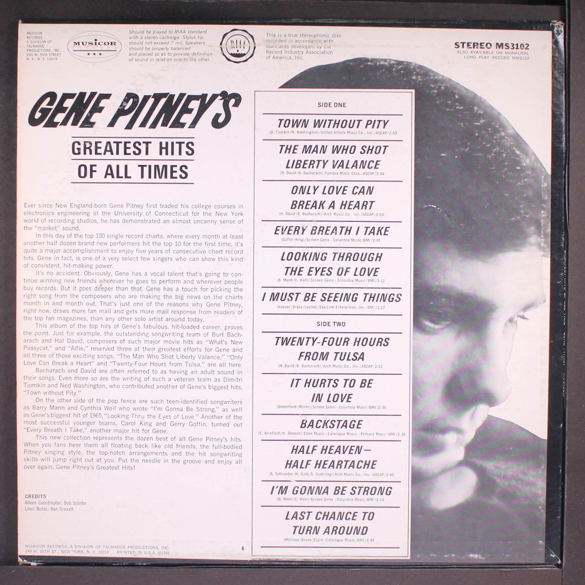 greatest hits of all time by GENE PITNEY