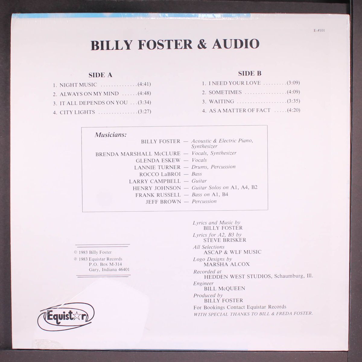 billy foster & audio by BILLY FOSTER & AUDIO