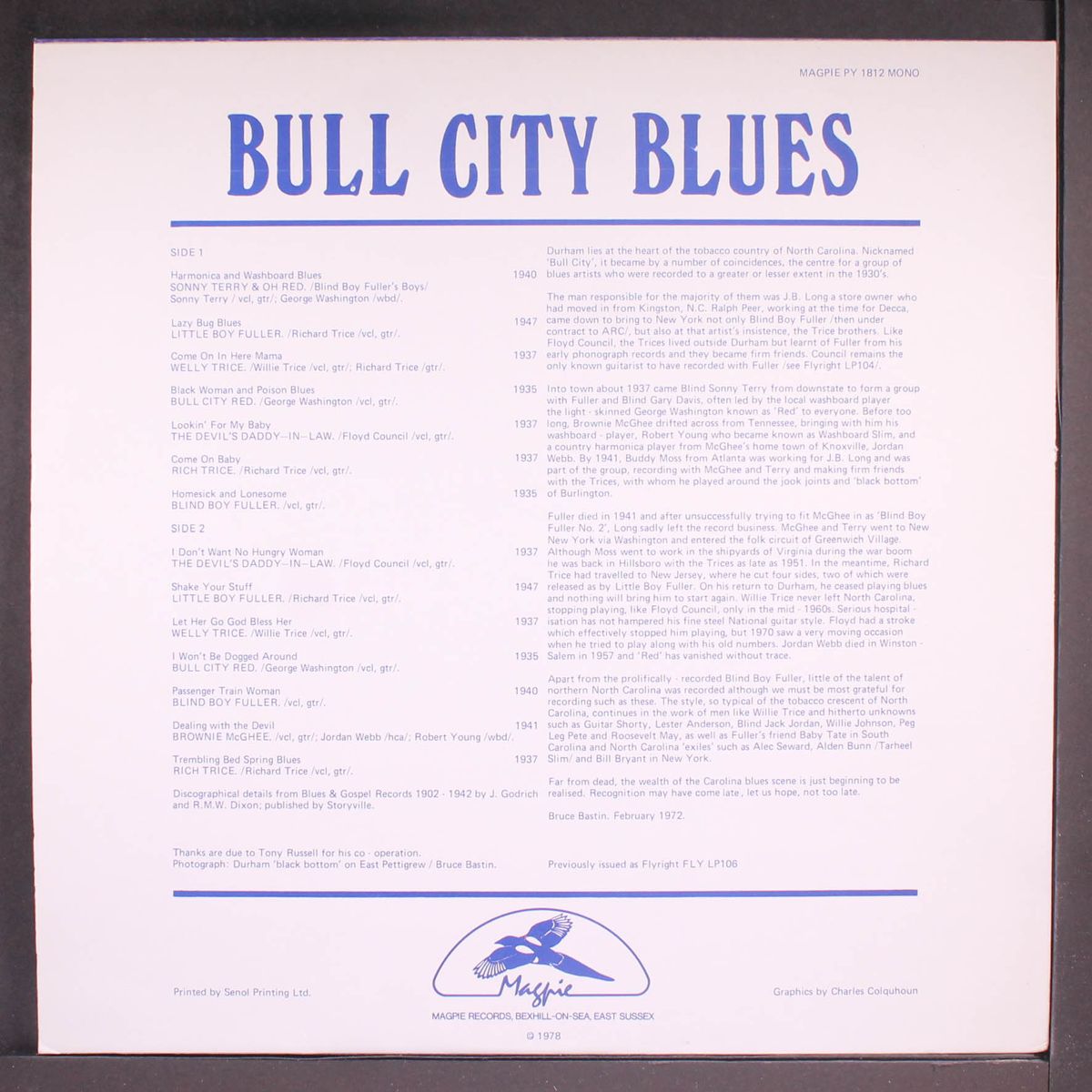 bull city blues by VARIOUS