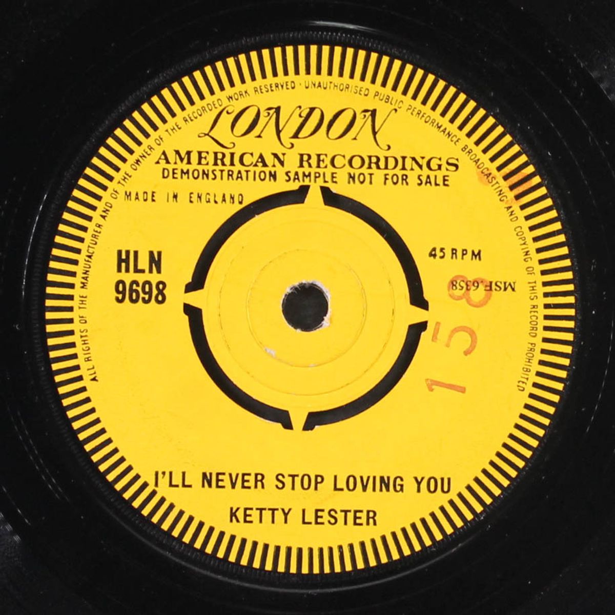 warm summer day / i'll never stop loving you by KETTY LESTER