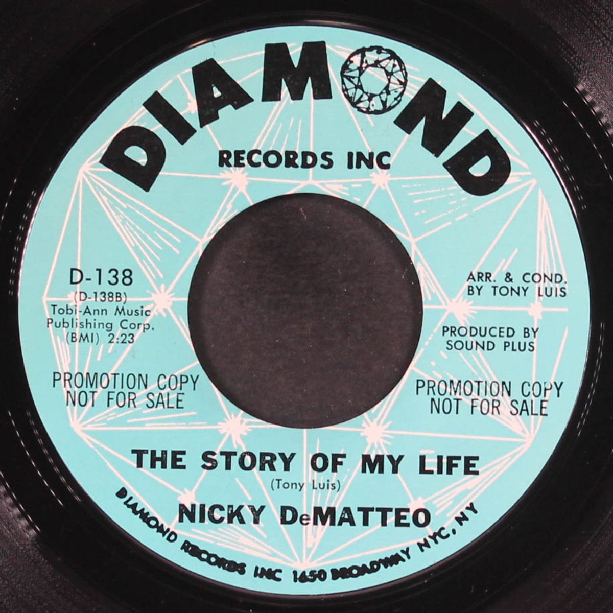 baby, that' all / the story of my life by NICKY DE MATTEO