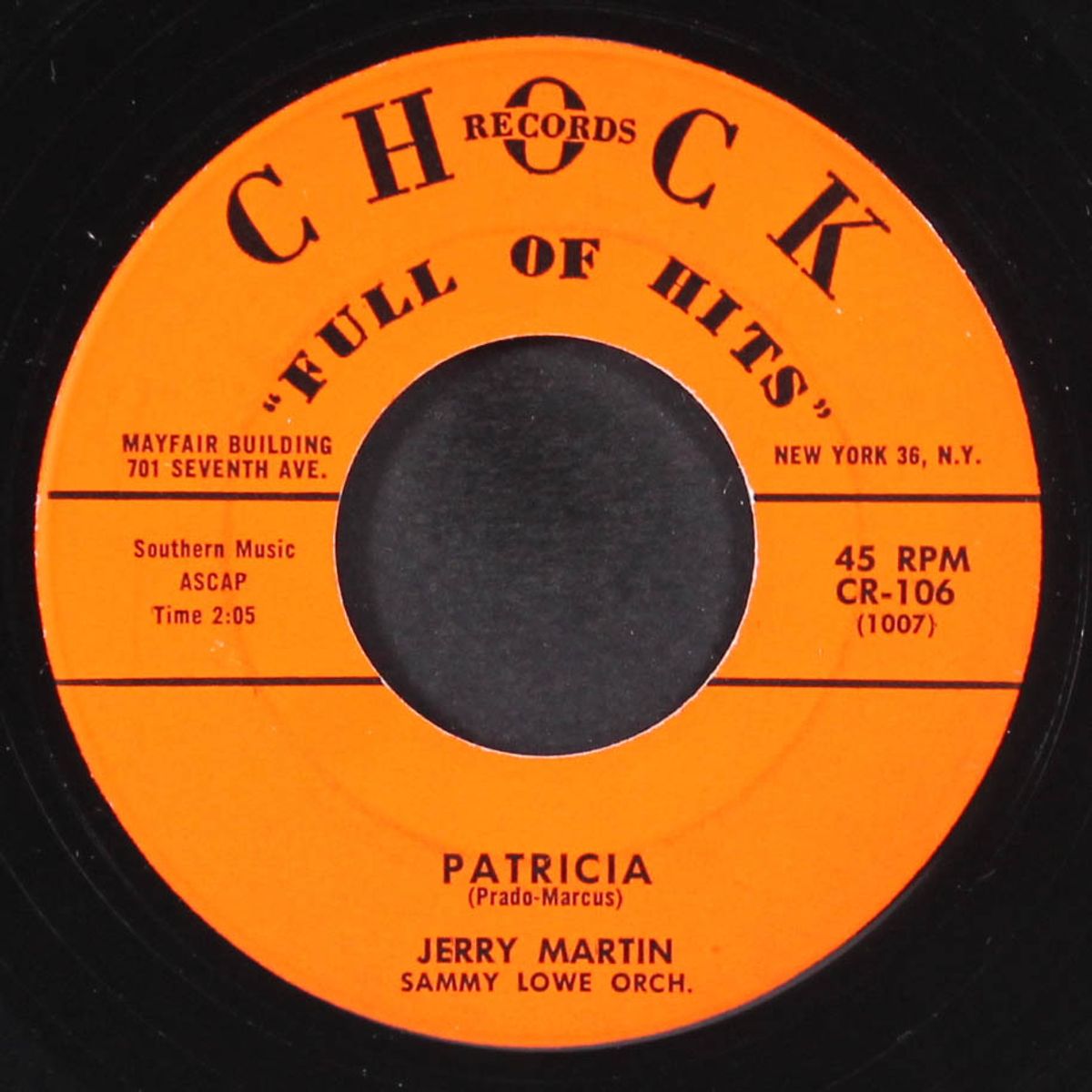 patricia / until the real thing comes along by JERRY MARTIN
