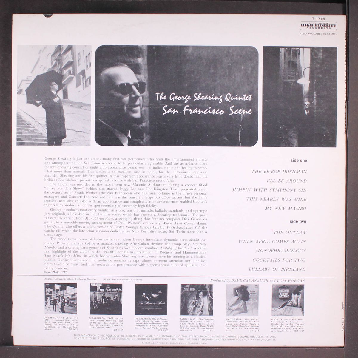 san francisco scene by GEORGE SHEARING