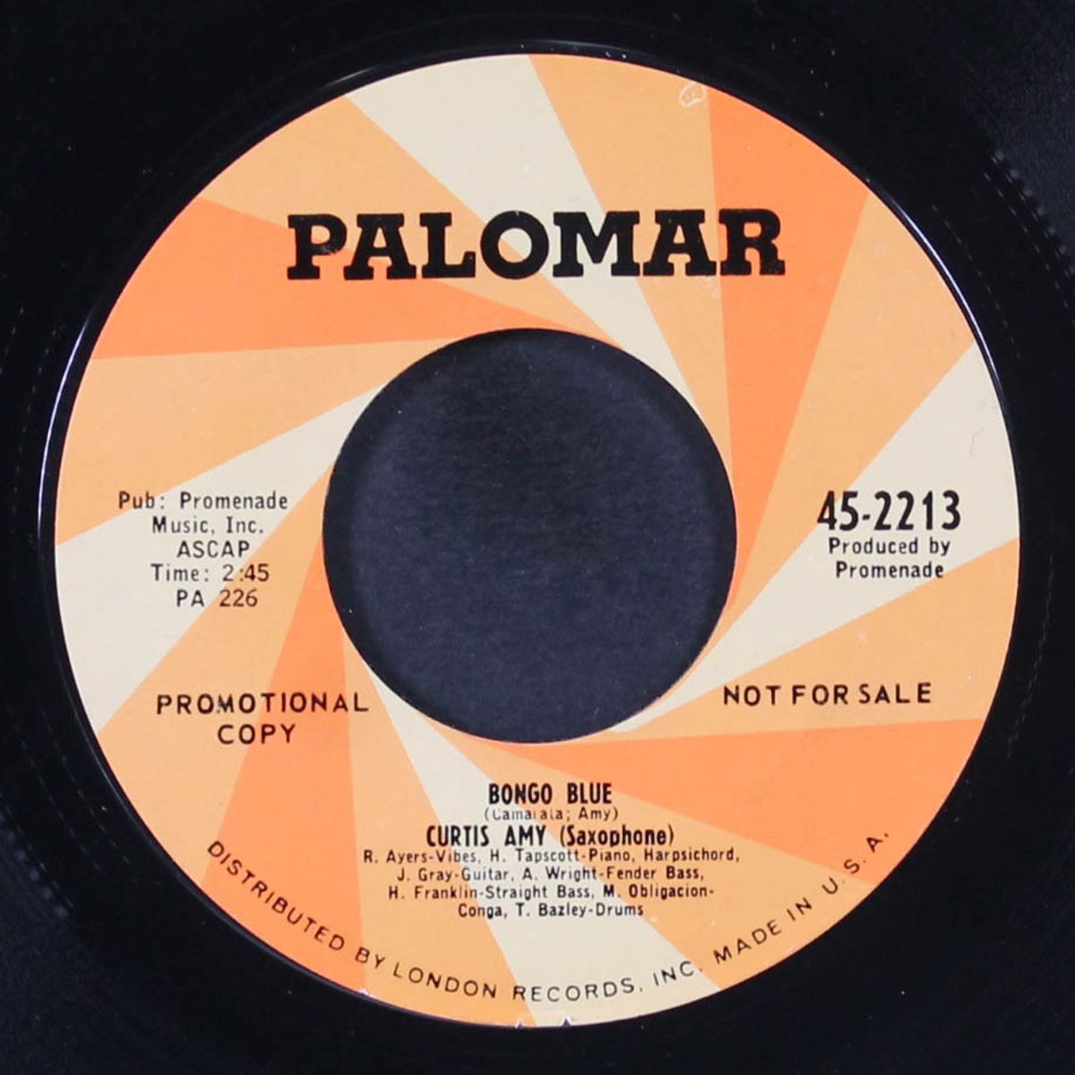 bongo blue / theme from hot september by CURTIS AMY