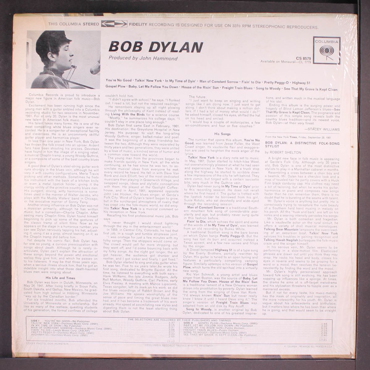 bob dylan by BOB DYLAN