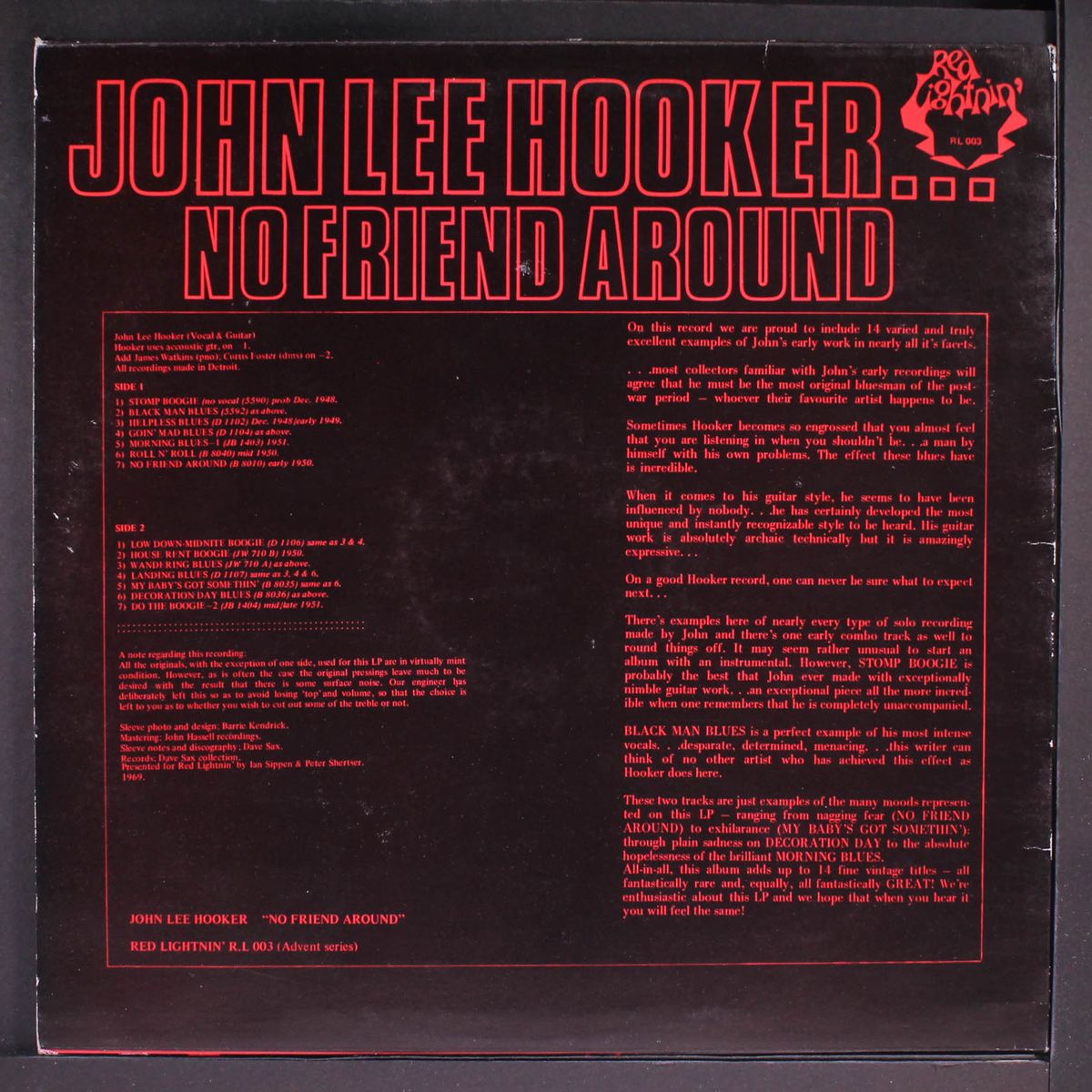 no friend around by JOHN LEE HOOKER
