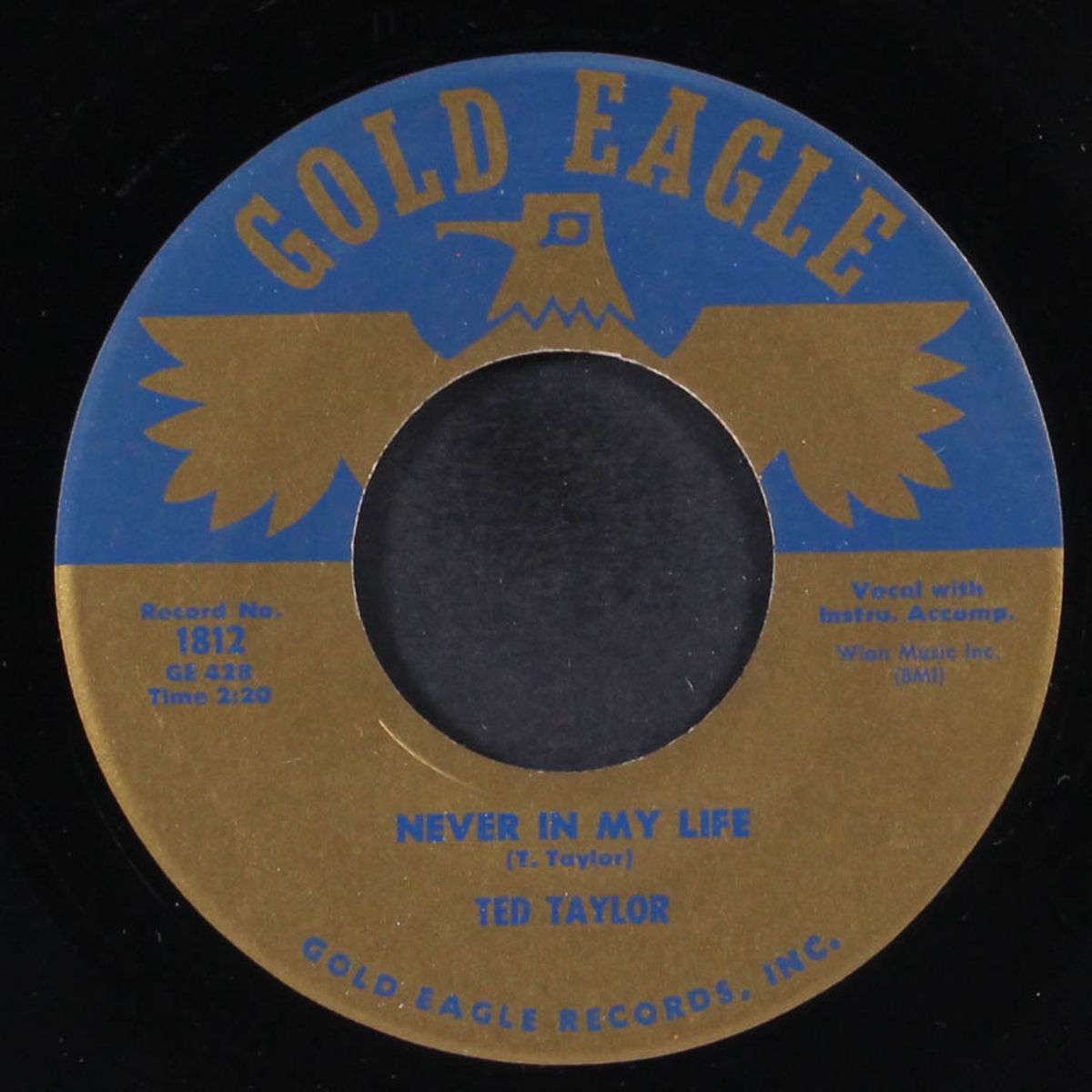 never in my life / no matter what you do by TED TAYLOR
