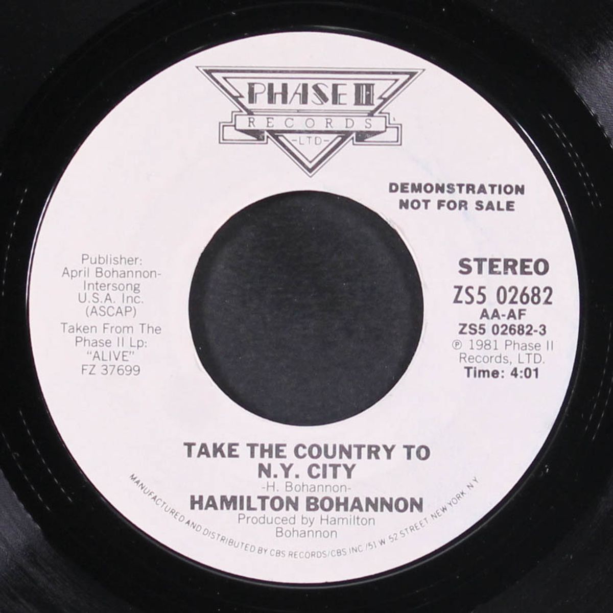 take the country to n.y. city by HAMILTON BOHANNON