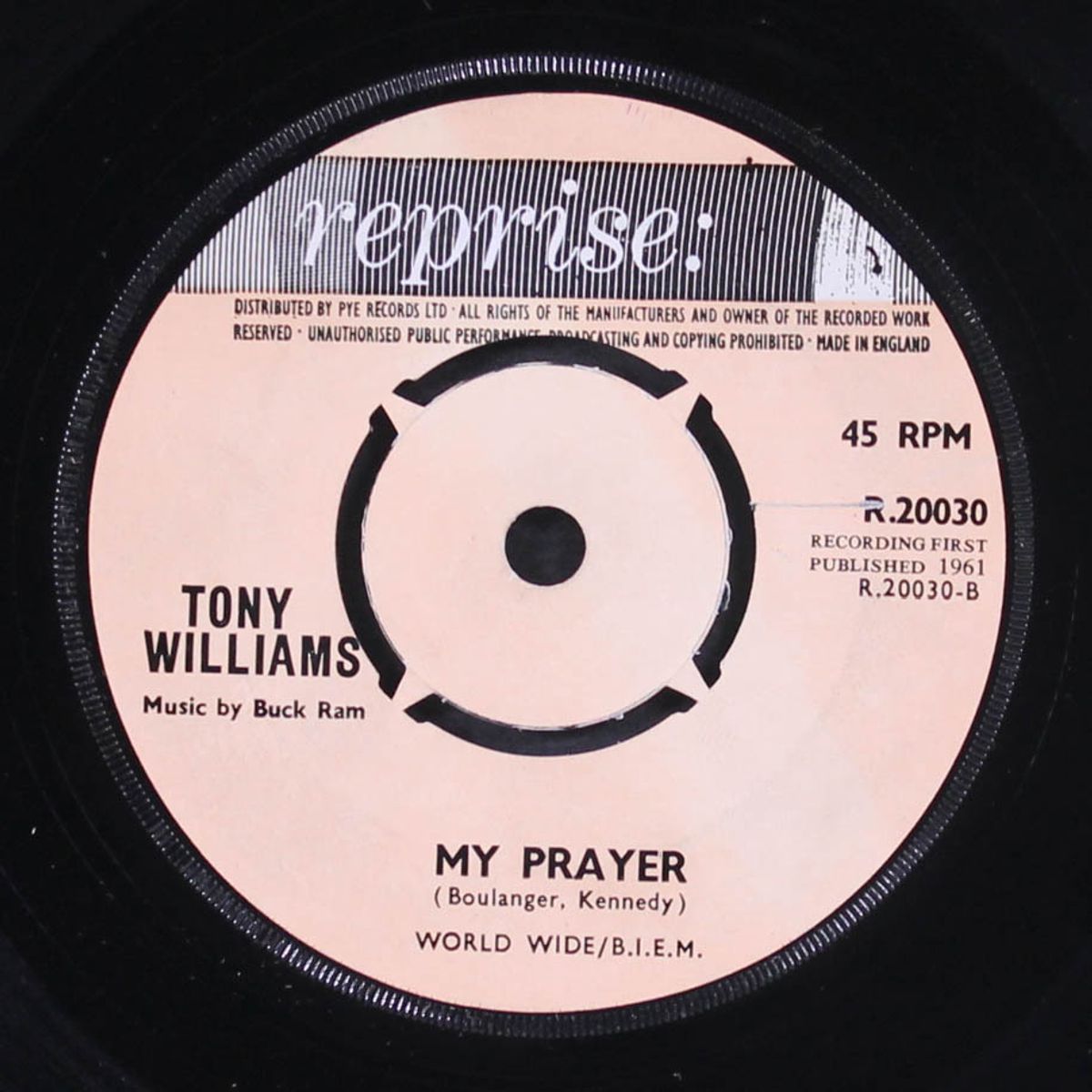 the miracle / my prayer by TONY WILLIAMS