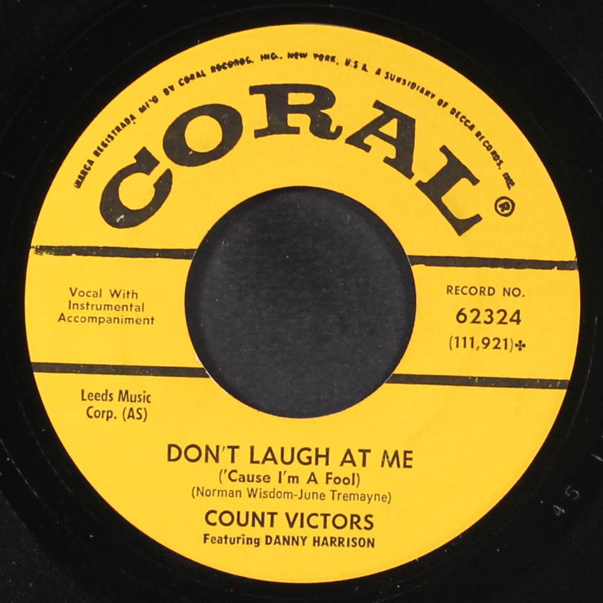 peepin' 'n hidin' / don't laugh at me by COUNT VICTORS