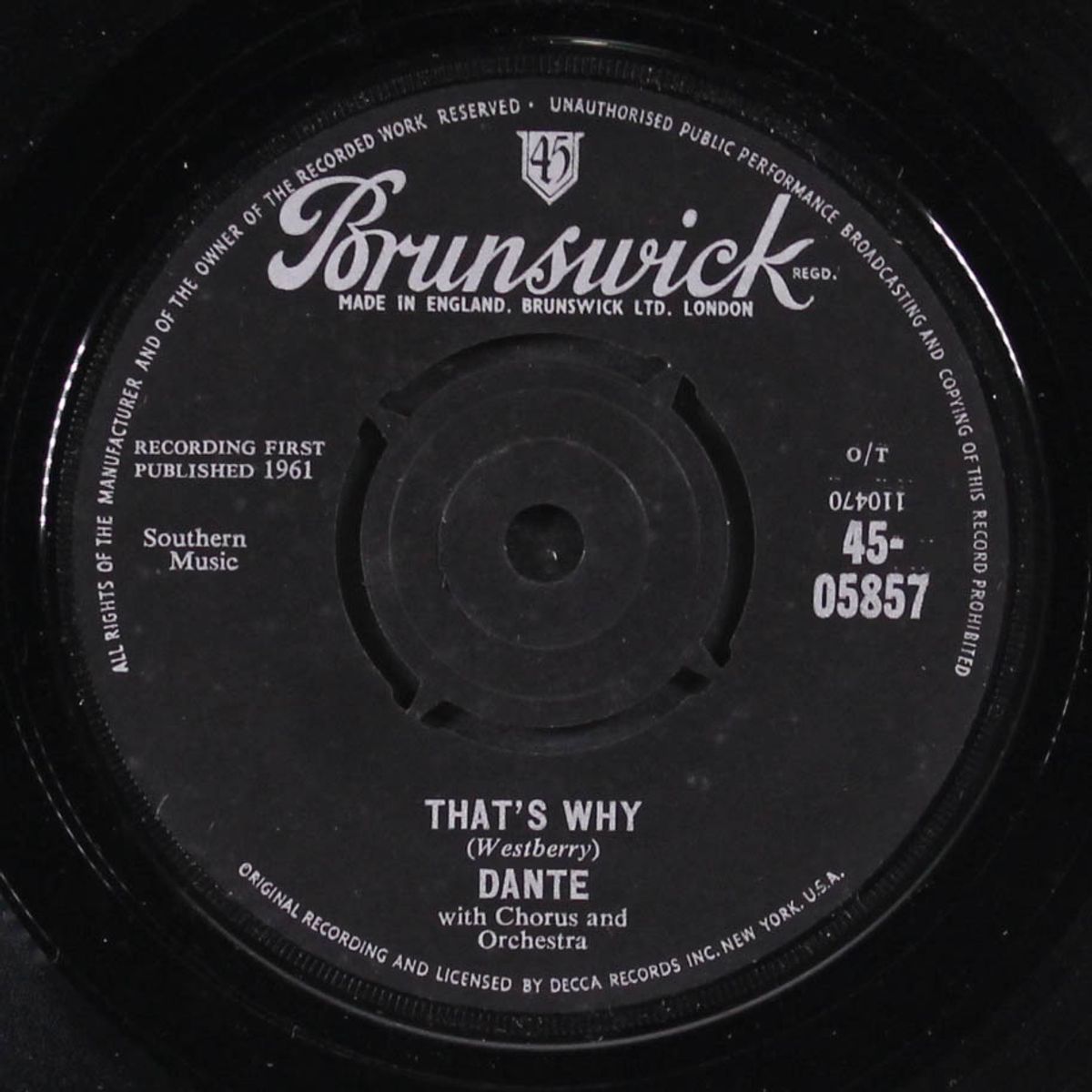 bye bye baby / that'w why by DANTE