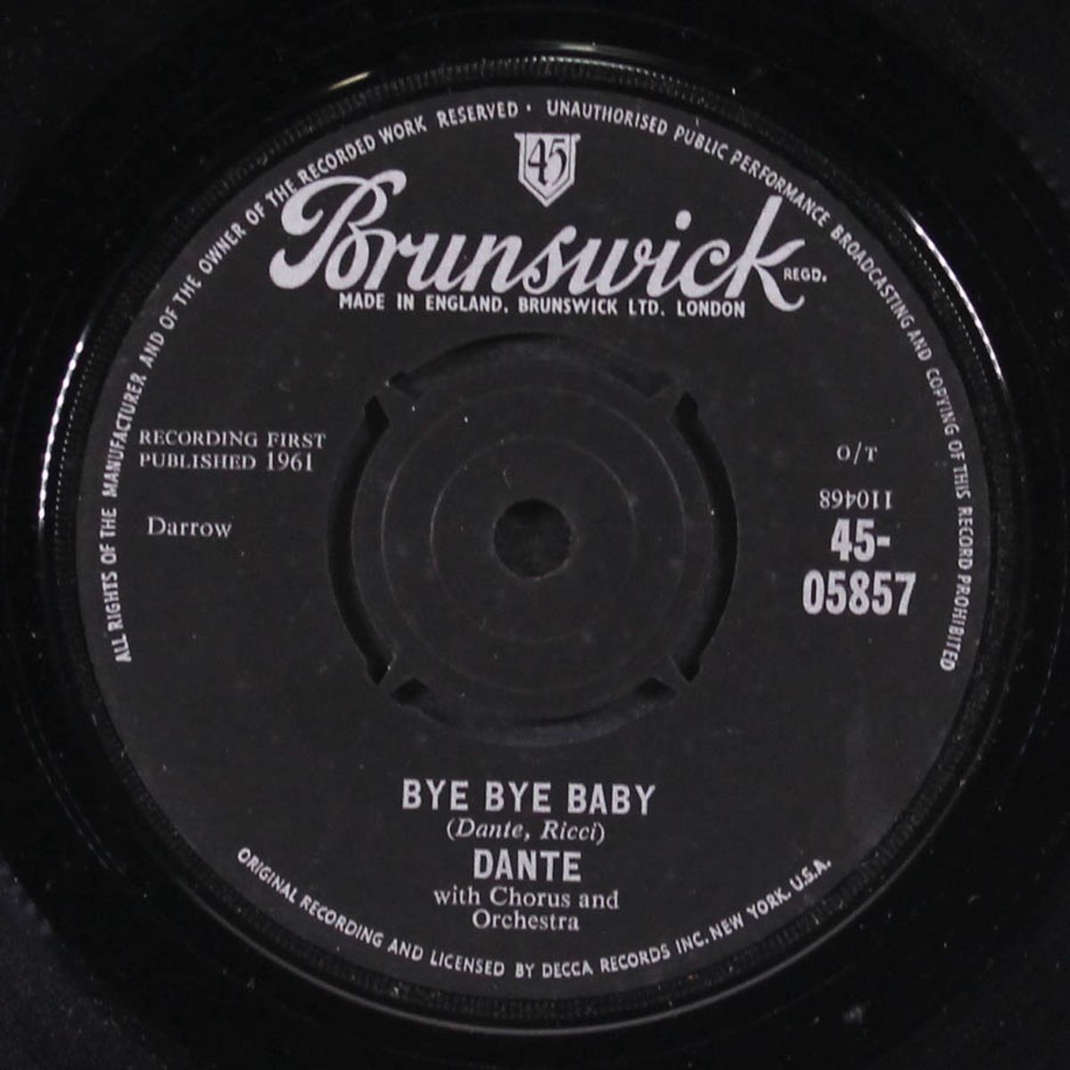 bye bye baby / that'w why by DANTE