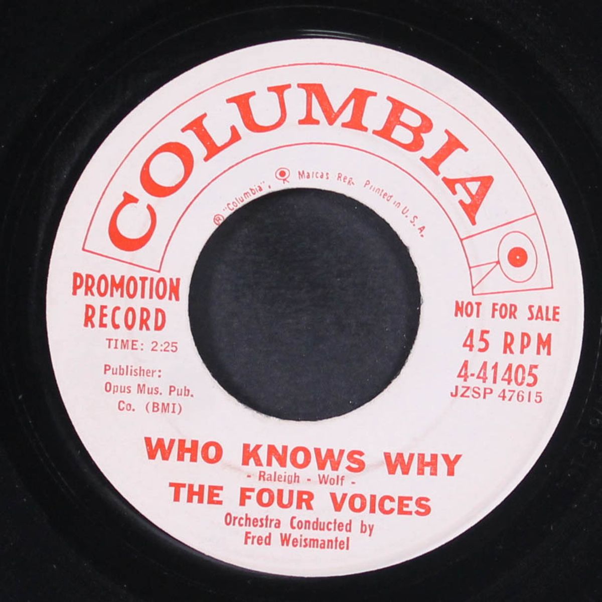 who knows why / who, who, who by FOUR VOICES