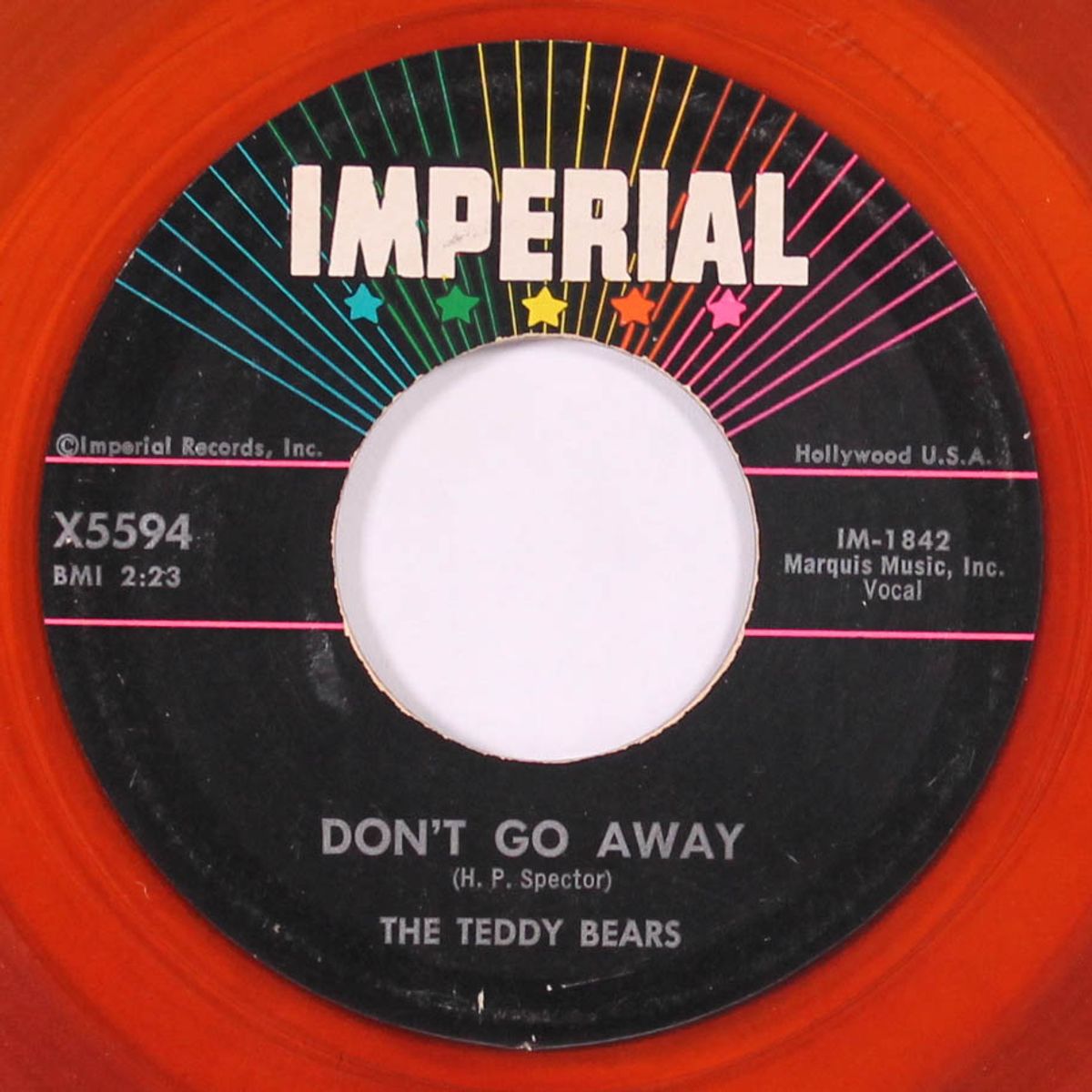 don't go away / seven lonely days by TEDDY BEARS