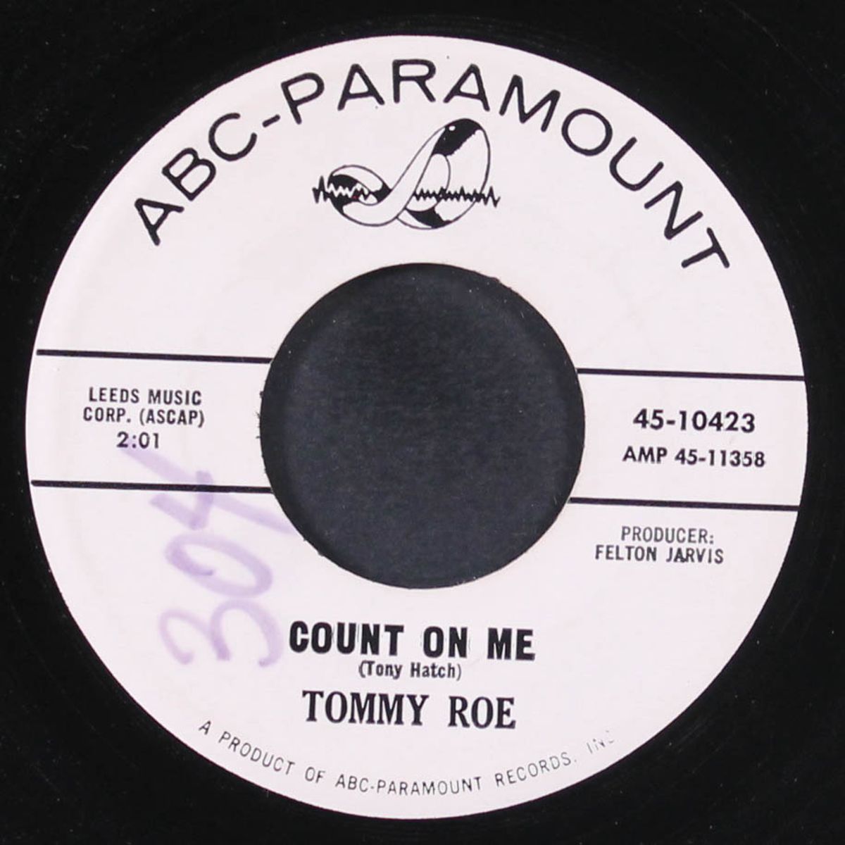 the folk singer / count on me by TOMMY ROE