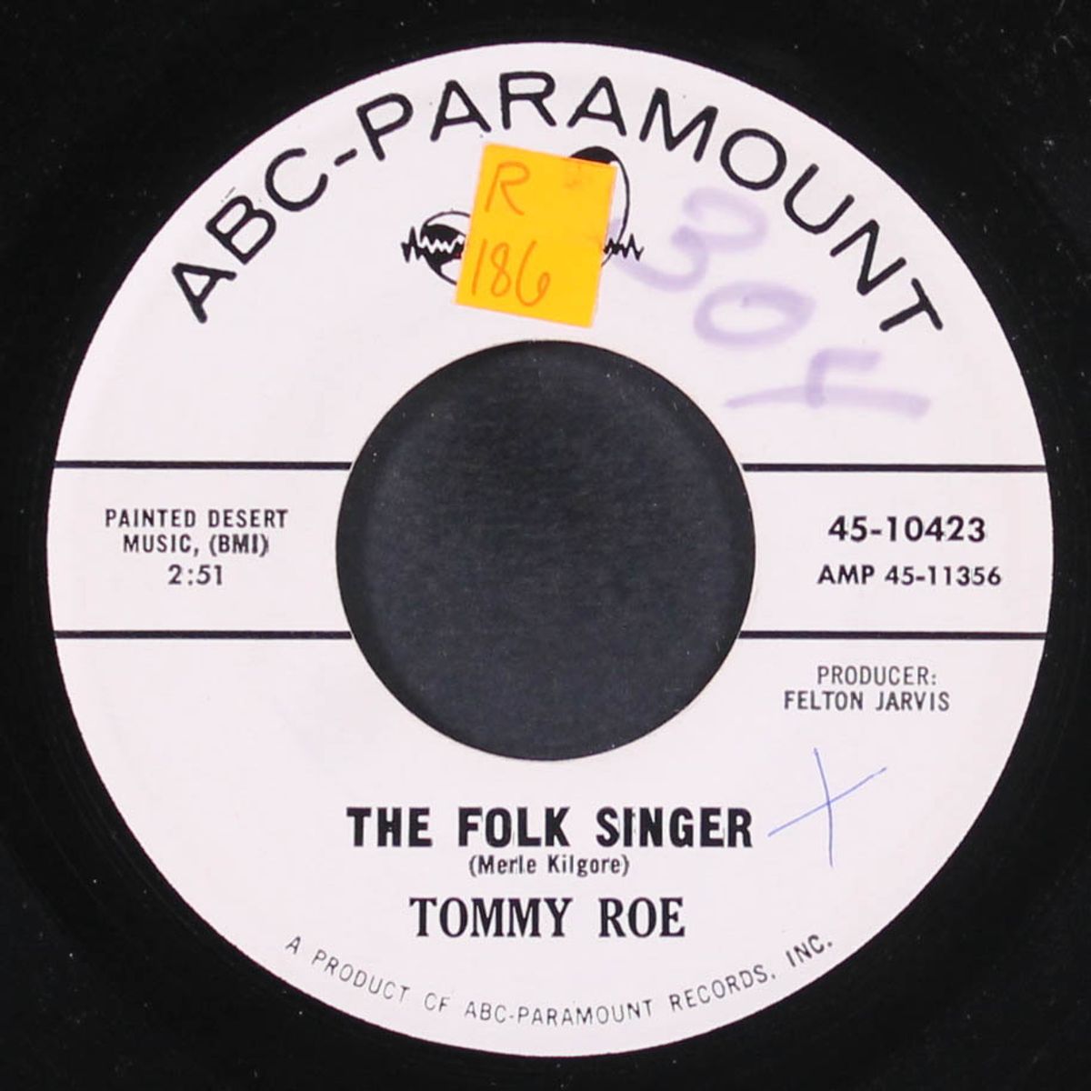 the folk singer / count on me by TOMMY ROE