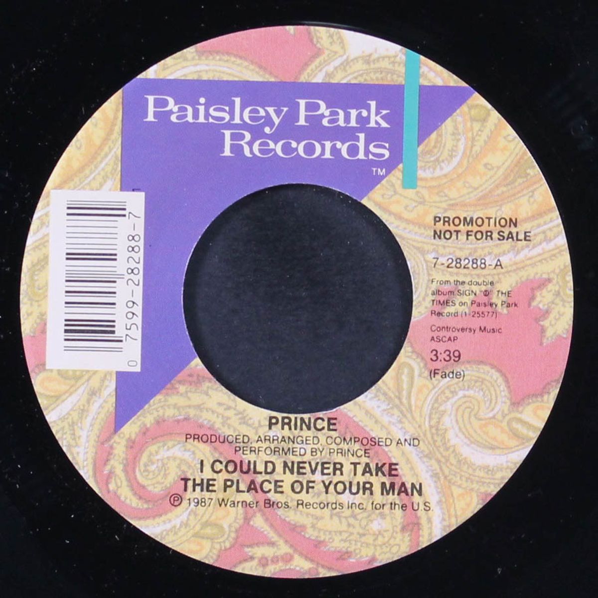 i could never take the place of your man / same by PRINCE