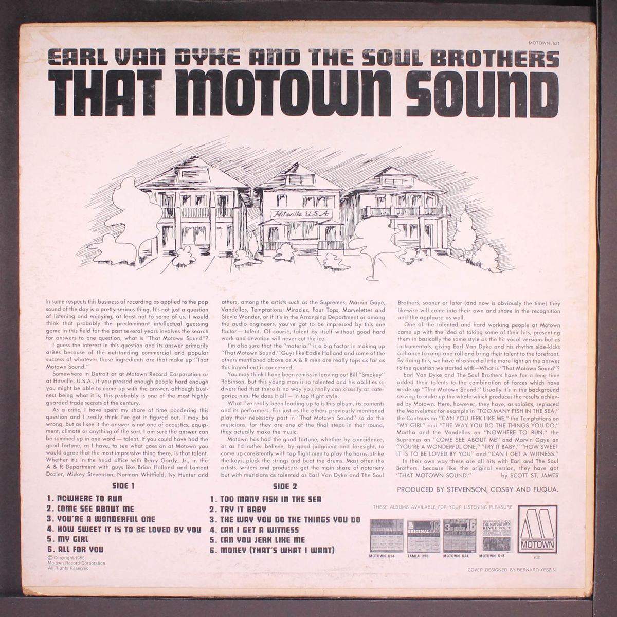 that motown sound by EARL VAN DYKE