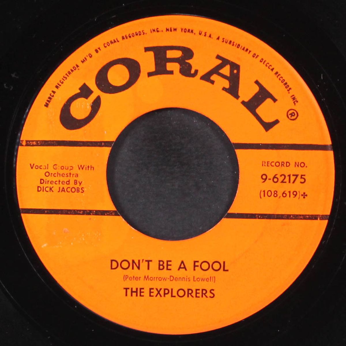 don't be a fool / in the wee small hours of the morning by EXPLORERS