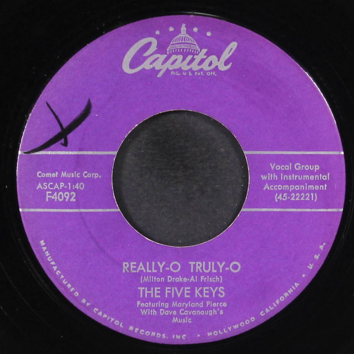one great love / really-o truly-o by FIVE KEYS