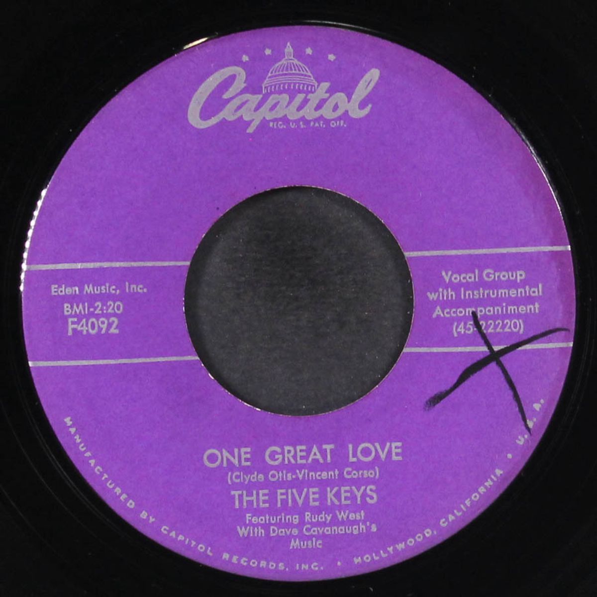 one great love / really-o truly-o by FIVE KEYS