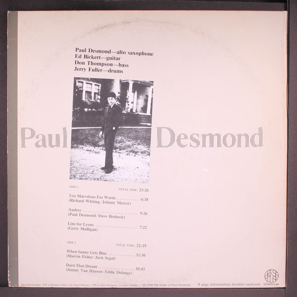 same by PAUL DESMOND
