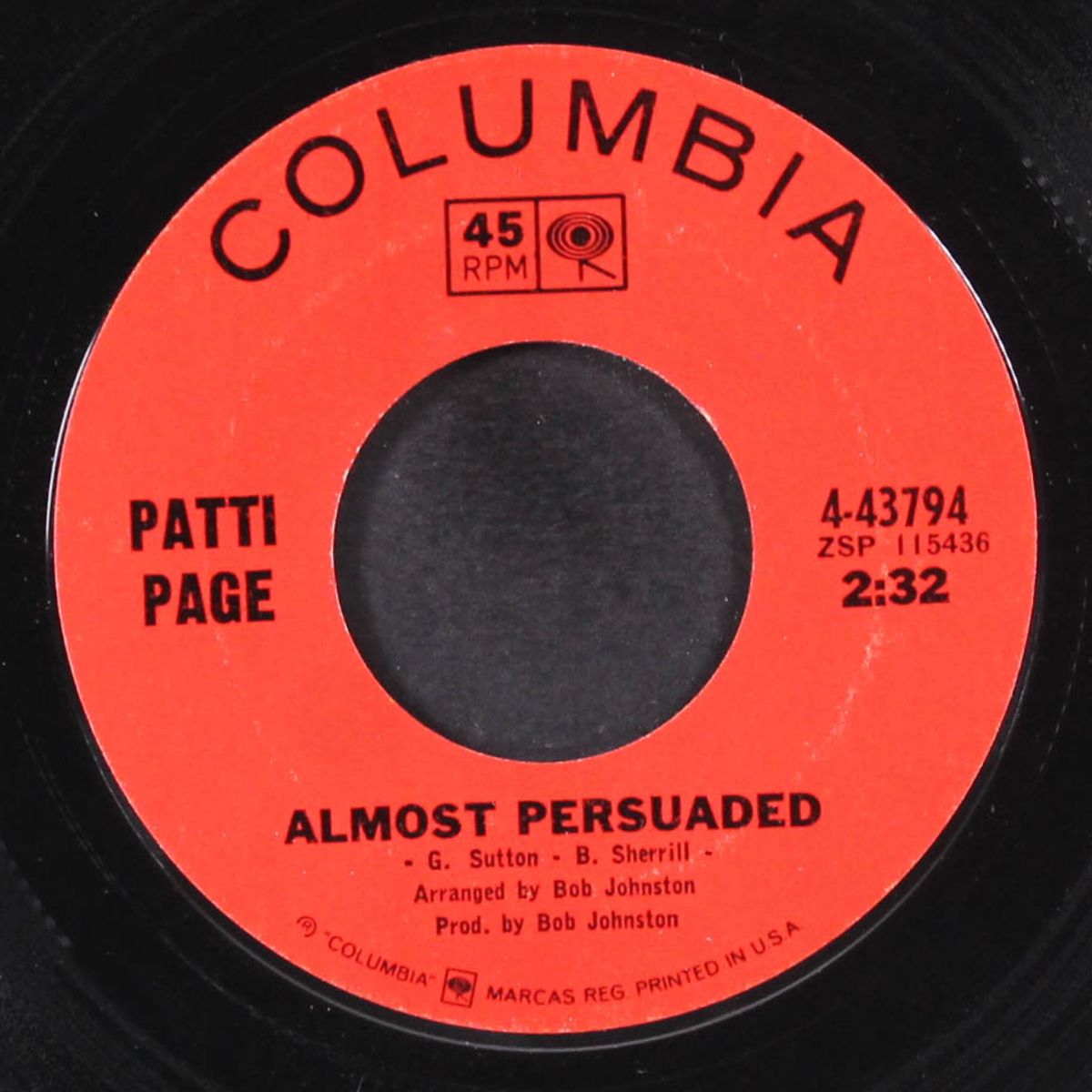 almost persuaded by PATTI PAGE