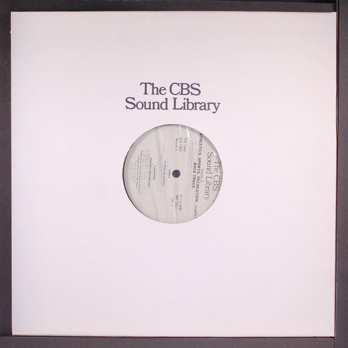 the cbs sound library-athletics, sports, recreation, baseball vol. 2 by SOUND EFFECTS