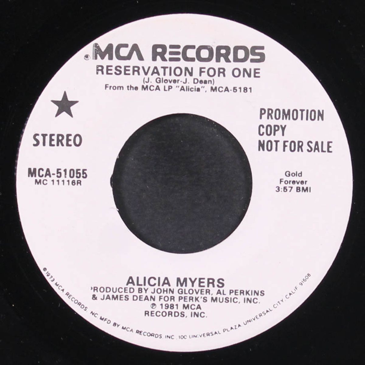 reservation for one / same by ALICIA MYERS