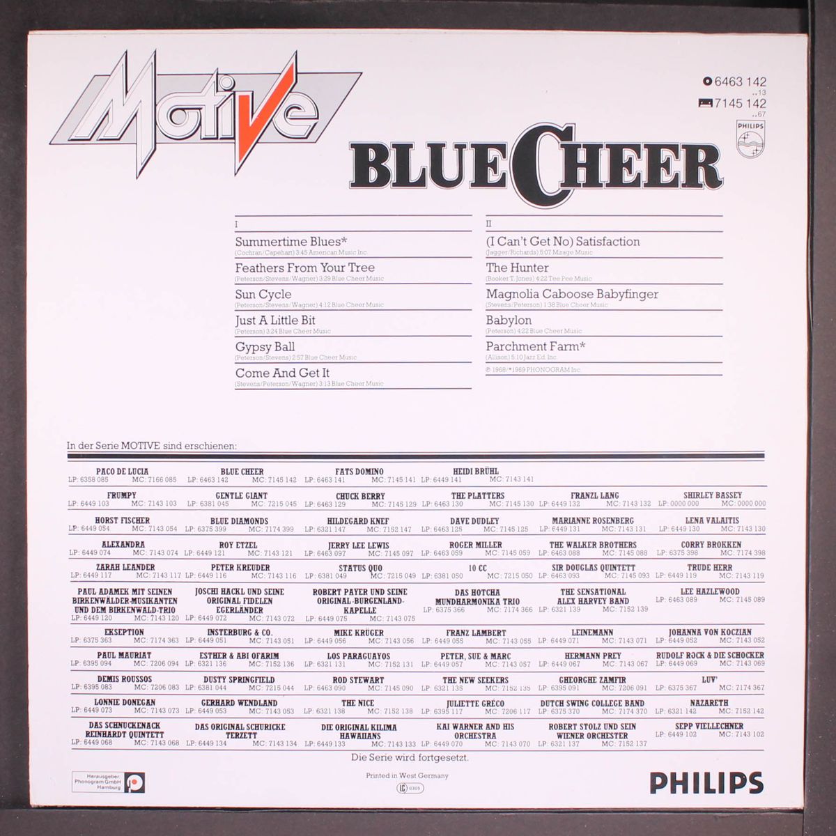 blue cheer (motive) by BLUE CHEER