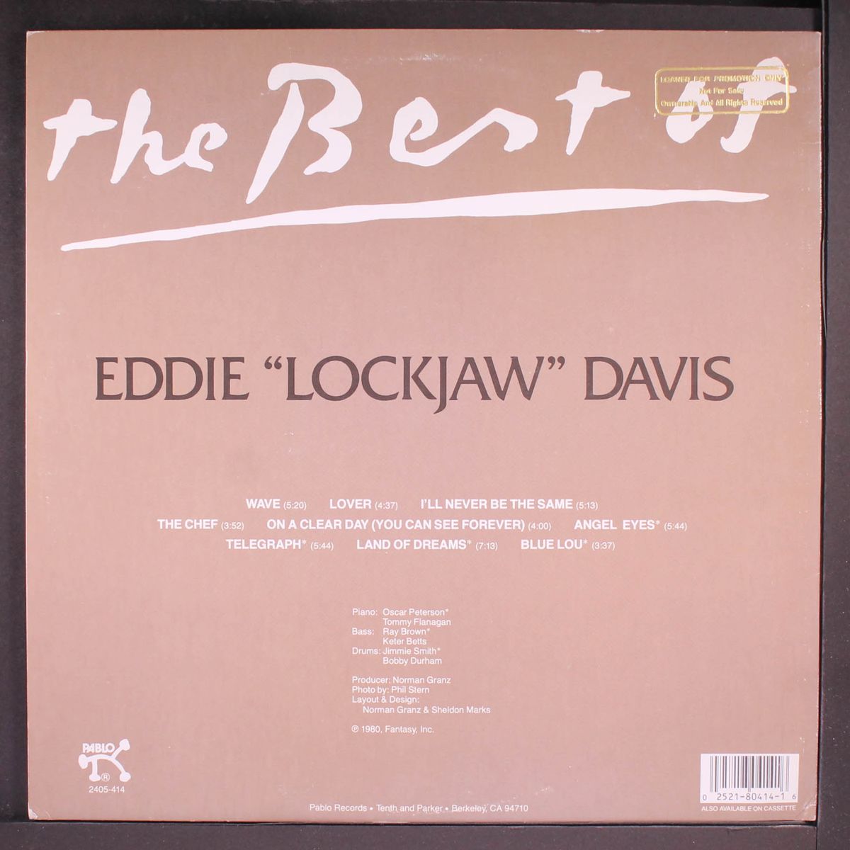 the best of by EDDIE "LOCKJAW" DAVIS