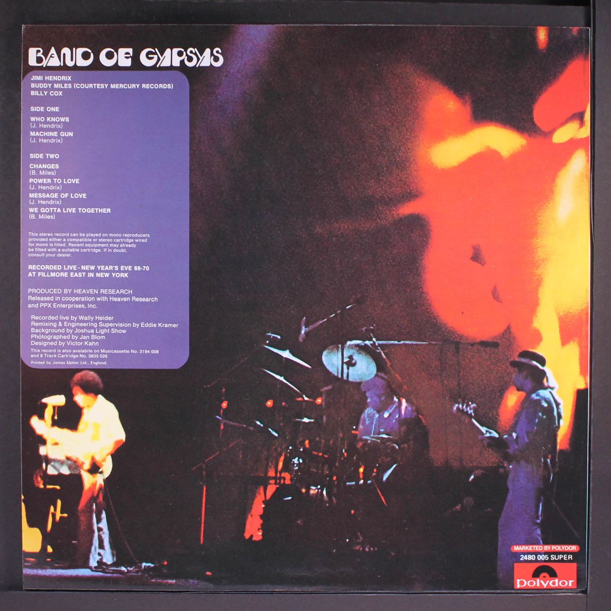 band of gypsys by JIMI HENDRIX