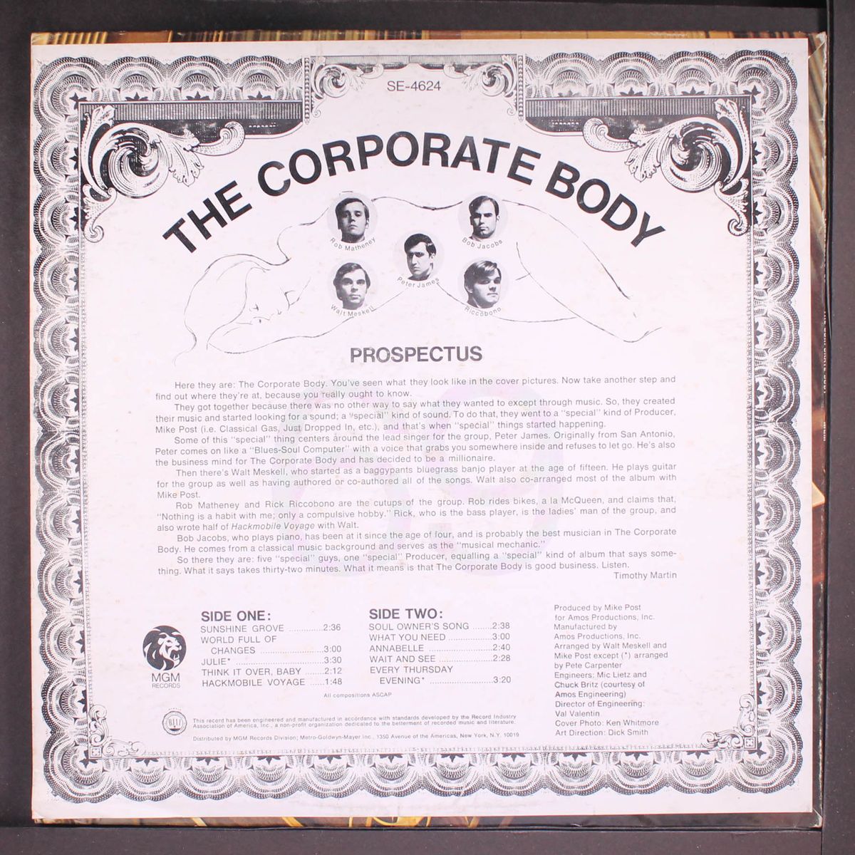 prospectus '69 by CORPORATE BODY