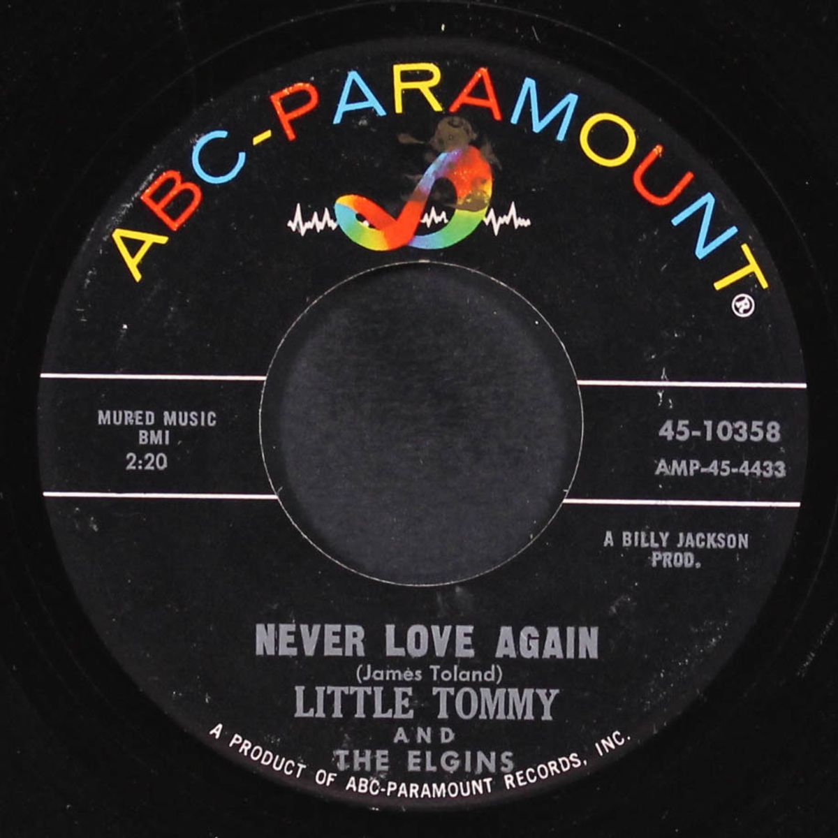 i walk on / never love again by LITTLE TOMMY & ELGINS