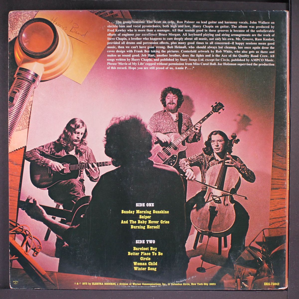 sniper and other love songs by HARRY CHAPIN