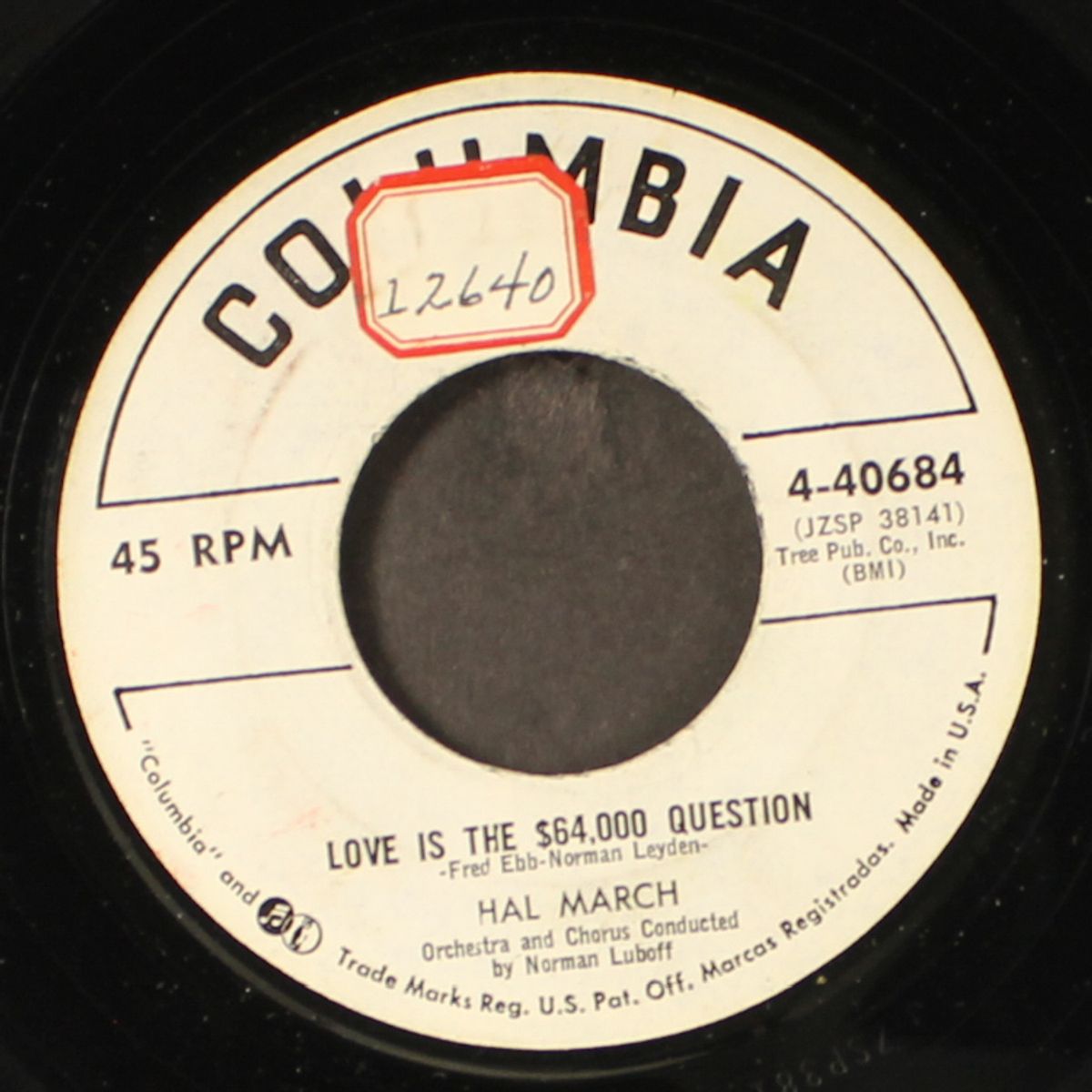 love is the $64,000 question by HAL MARCH