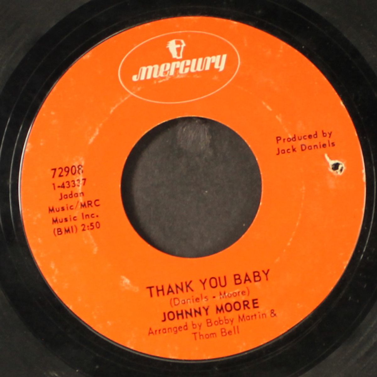 thank you baby / grandpa told me by JOHNNY MOORE