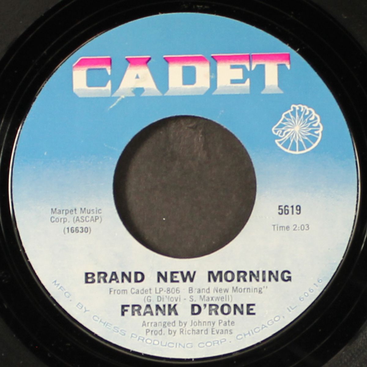 bluesette / brand new morning by FRANK D'RONE