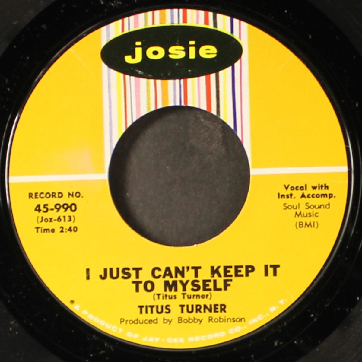people sure act funny / i just can't keep it to myself by TITUS TURNER